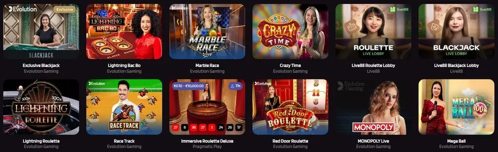 trivelabet-casino-Live